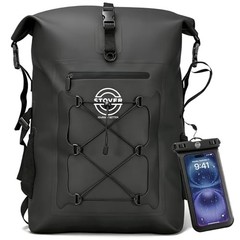 5/10/25/30/40/Waterproof Dry Bag- Roll-Top 55L 55l Black (With Phone Case)