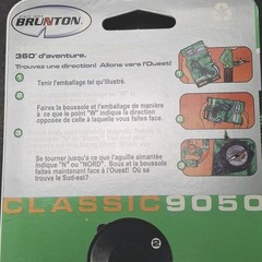 VINTAGE BRUNTON USA 360 POCKET COMPASS BOUSSOLE CLASSIC 9050