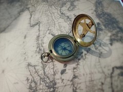 Brass Sundial Compass Vintage Pocket Style Nautical Antique Gift