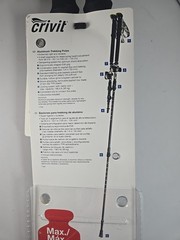 Crivit Trekking Poles Ultra Light 135cm Adjustable Aluminum Walking / Hiking NEW