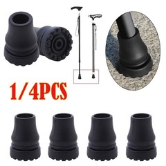 Anti-Slip Walking Stick Crutch Cane Rubber Tip Pad Cover 16-22mm Hiking