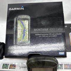 Garmin Montana 600t Camo Handheld Waterproof GPS w/ Built-In Compass & TOPO Maps