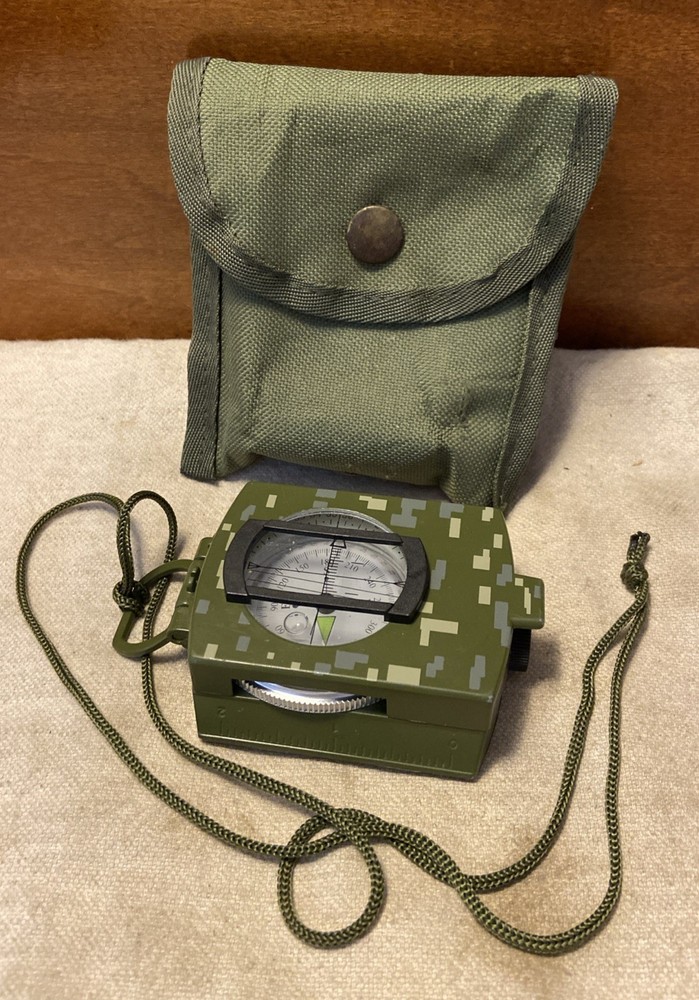 SE Camouflage Military Prismatic Sighting Compass Survivor Series W/Case