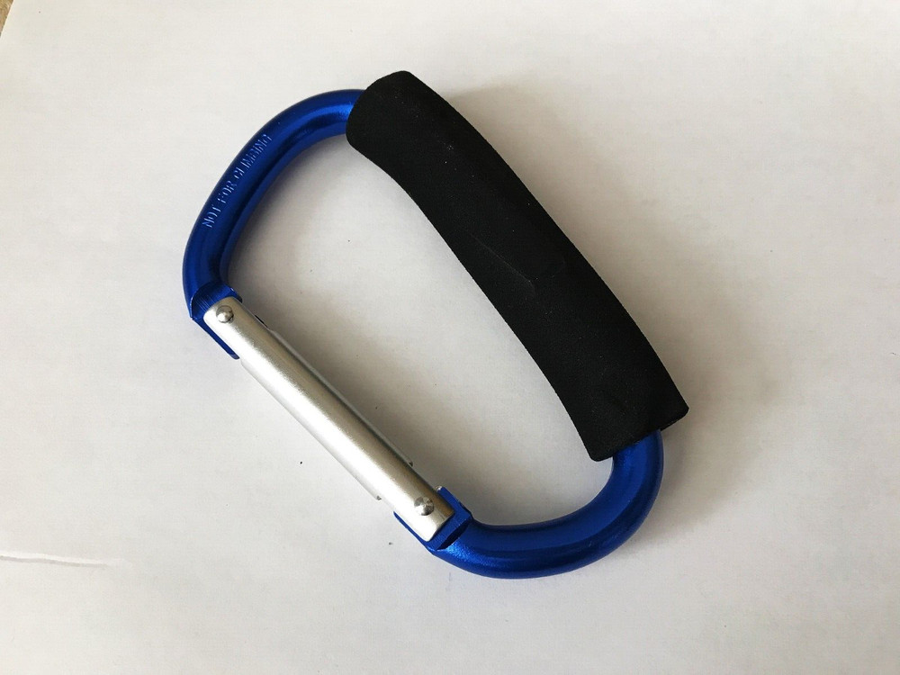 New 5 1/4 in Aluminum Carabiner Snap Hook w Soft Grip- Assorted Color