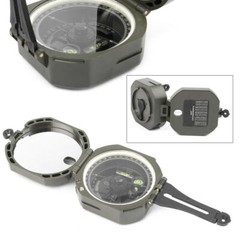 Pocket Transit Army Geology Compass for Outdoor Hiking Camping Survival Tool NEW