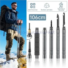 Multi Trekking Poles, Detachable Hiking Trekking Poles With 5-Section Tool