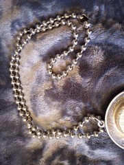 Compass With Adjustable Chain Silver Tone Color Beautiful Unused See Photos