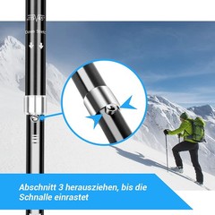 Hiking Poles Trekking Poles Walking Poles 7075 Aluminium Walking Stick Adjustable…