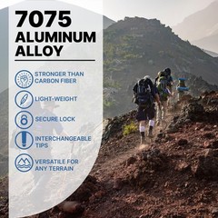 SOLA Trekking Poles Lightweight Collapsible Hiking Poles 7075 Aluminum Alloy…