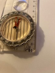 Vintage SILVA Type 3 Compass Magnifier Bubble Made In Sweden Explorer III