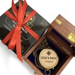 God’s Path Compass – Religious Gifts for Men Baptism Gift for Teenage Boys Ch…