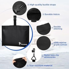 4 Packs Boat Cover Sand Bag Mooring Kit, 600D Marine Grade Polyester, Free Ship