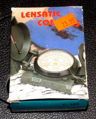 Lensatic Military Style Sighting Compass Hike Camping Navigation KUKU Taiwan NEW