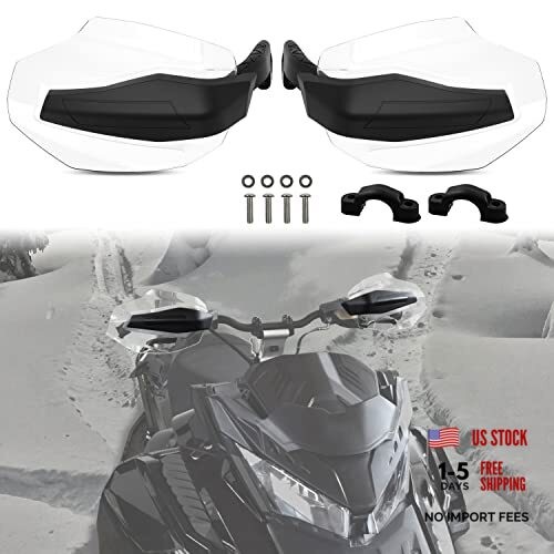 Transparent Handguards Protector Wind Deflector for Ski-Doo REV Gen5 / Gen4 /