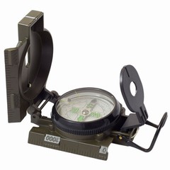 military style lensatic liquid filled compass dark green metal Humvee army