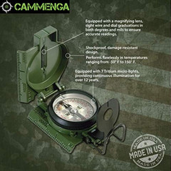 Cammenga 3HCS Official US Miltary Lensatic Compass