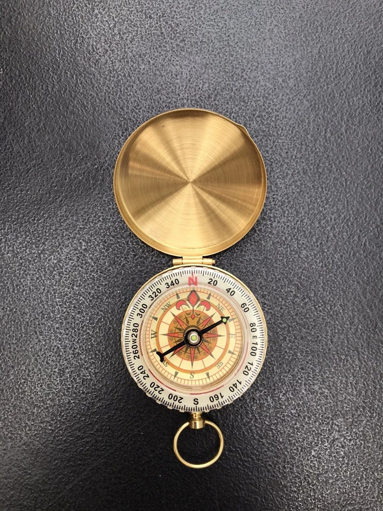 Pocket Brass Watch Style Compass Out Door Camping And Hiking With Best Quality