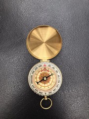 Pocket Brass Watch Style Compass Out Door Camping And Hiking With Best Quality