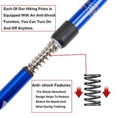 Aihoye Hiking Trekking Poles, 2 Pack Collapsible, Lightweight, anti