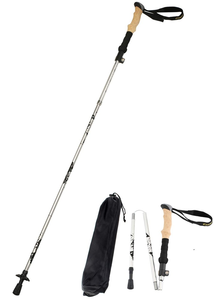 Collapsible Aluminum Travel Trekking Pole for Men Women Ultralight Hiking