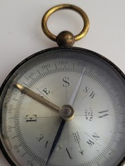 Small Pocket Compass Made In France