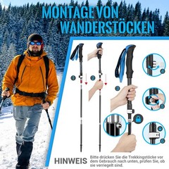 Hiking Poles Trekking Poles Walking Poles 7075 Aluminium Walking Stick Adjustable…