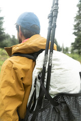 Trekking Poles – Carbon Fiber Walking or Hiking Sticks with Quick Adjustable Loc