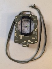 Compass SE Military Prismatic Sighting Compass Survivor Series Camouflage ~ Used