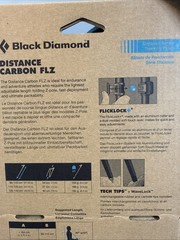 NEW BLACK DIAMOND Distance Carbon FLZ Poles – 140 – Desert Sky