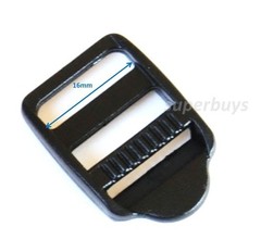 16mm Plastic Ladder Lock – For Backpack Webbing Strap Buckle Clip Bag Fasten End