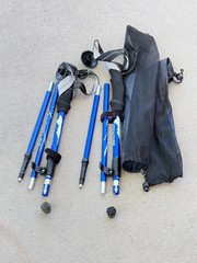 Sets of Covacure Trekking Poles 110-130CM Blue .. 9X
