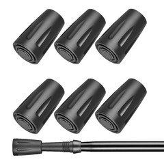 6X Reinforced Rubber Tip End Hammers Trekking Pole Hiking Walking Stick Cane