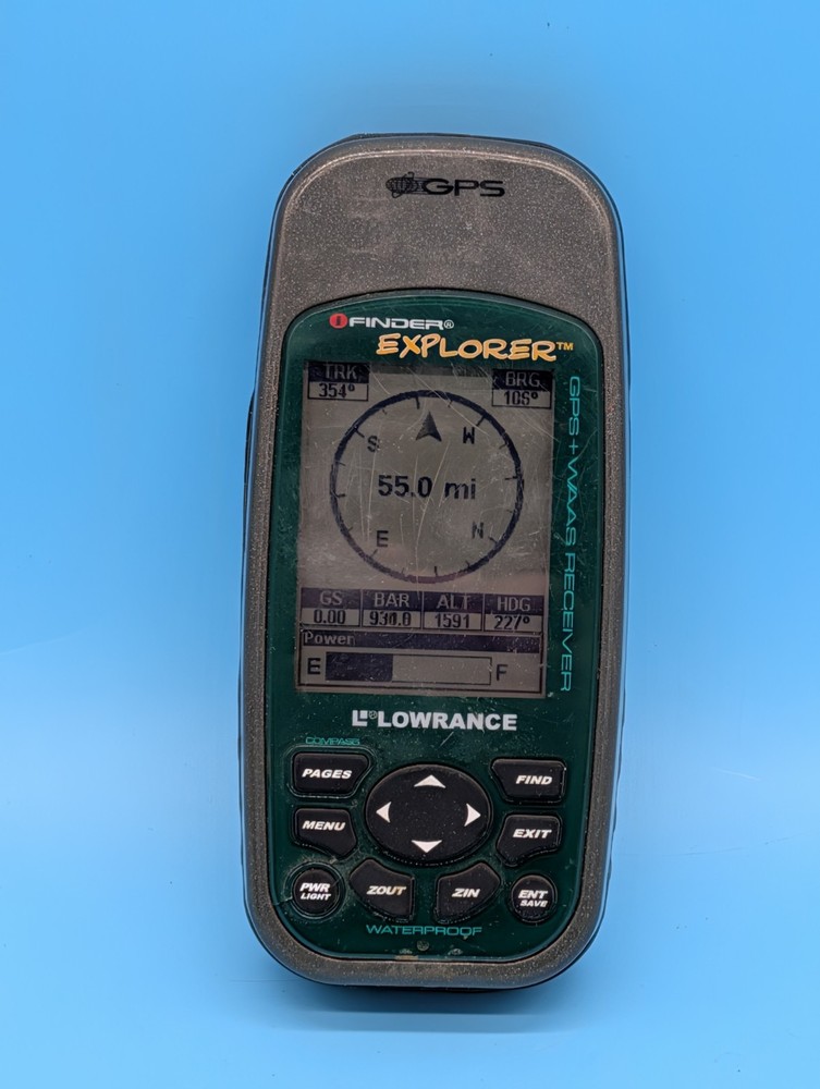 Lowrance iFinder Explorer Waterproof Handheld GPS Tested And Working