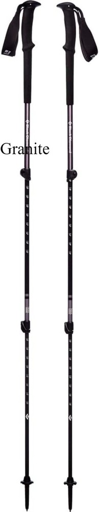 BLACK DIAMOND Trail Trekking Poles (Pair) | 100-140 cm (Foam Grip), Granite