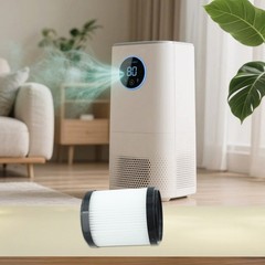 Quiet Portable Air Purifier with HEPA Carbon Filter for Effective Air Cleaning