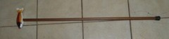 CARVED WOOD “Multi Color Fish” WALKING STICK, Cane- 34-36″L & 3/4″ Dole