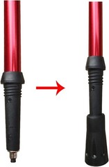 6-Pack Trekking Pole Rubber Feet Tips – Standard Fit 11mm Protection & Stability