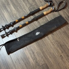 Cascade Mountain Tech Aluminum Trekking Hiking Walking Poles Set 110-135CM