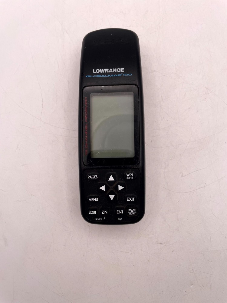 VTG Lowrance GlobalMap 100 GPS Receiver Black Digital 12 Channels NEED BATTERY