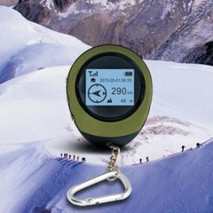 Mini GPS Tracker Receiver with Buckle Hiking Portable Location Finder Recorder
