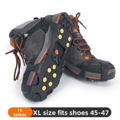 10Tooth Ice Cleats for Children with Flexible Fit for Winter Snow Ice Hiking