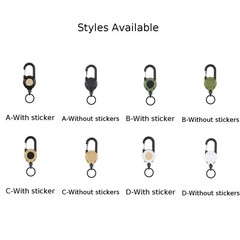 60cm Steel Cable Keychain with User Friendly Spring Hook Great for Daily Use