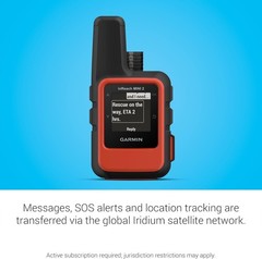 Garmin inReach Mini 2 Compact GPS Satellite Communicator 0260200, Flame Red -NEW