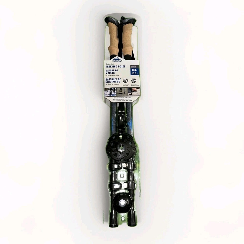 Cascade Trekking Poles Cork Grip – Black (2622102) TP-CF-QL-CORK-GY-C