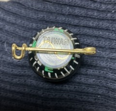 Ball Type Pin On Compass Liquid Filled Luminous Arrow Vintage