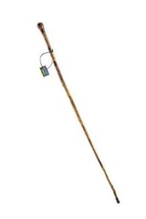 SE Natural Wood Walking Stick with Hand-Carved Spiral Design and Knob Top, 55″ –
