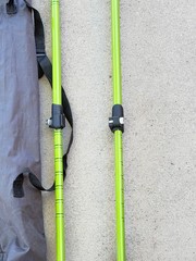 Set of Trail Buddy Trekking Poles 105-135CM Green .. 60