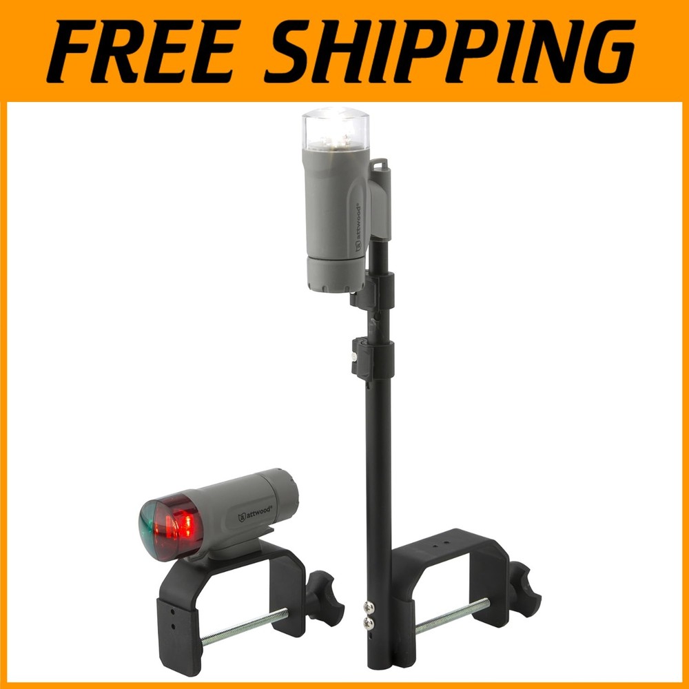 Portable LED Navigation Light Kit – Waterproof Boat Lights with Quick Release