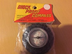 Vintage Tire Shaped Niagara Falls Shock Proof Compass – NIB Sakano Seisakujo