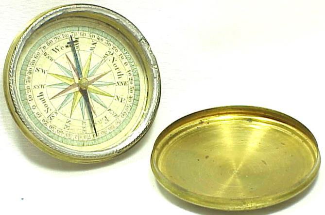 Antique 1700’s NEGELEIN Brass COMPASS